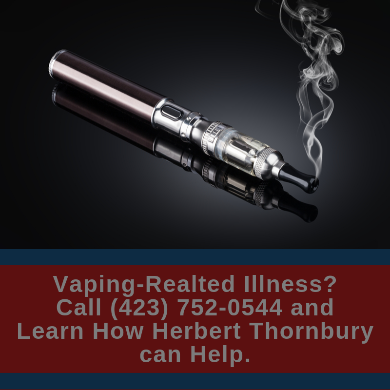 JUUL Vape Pen Lung Injury Herbert Thornbury Chattanooga TN